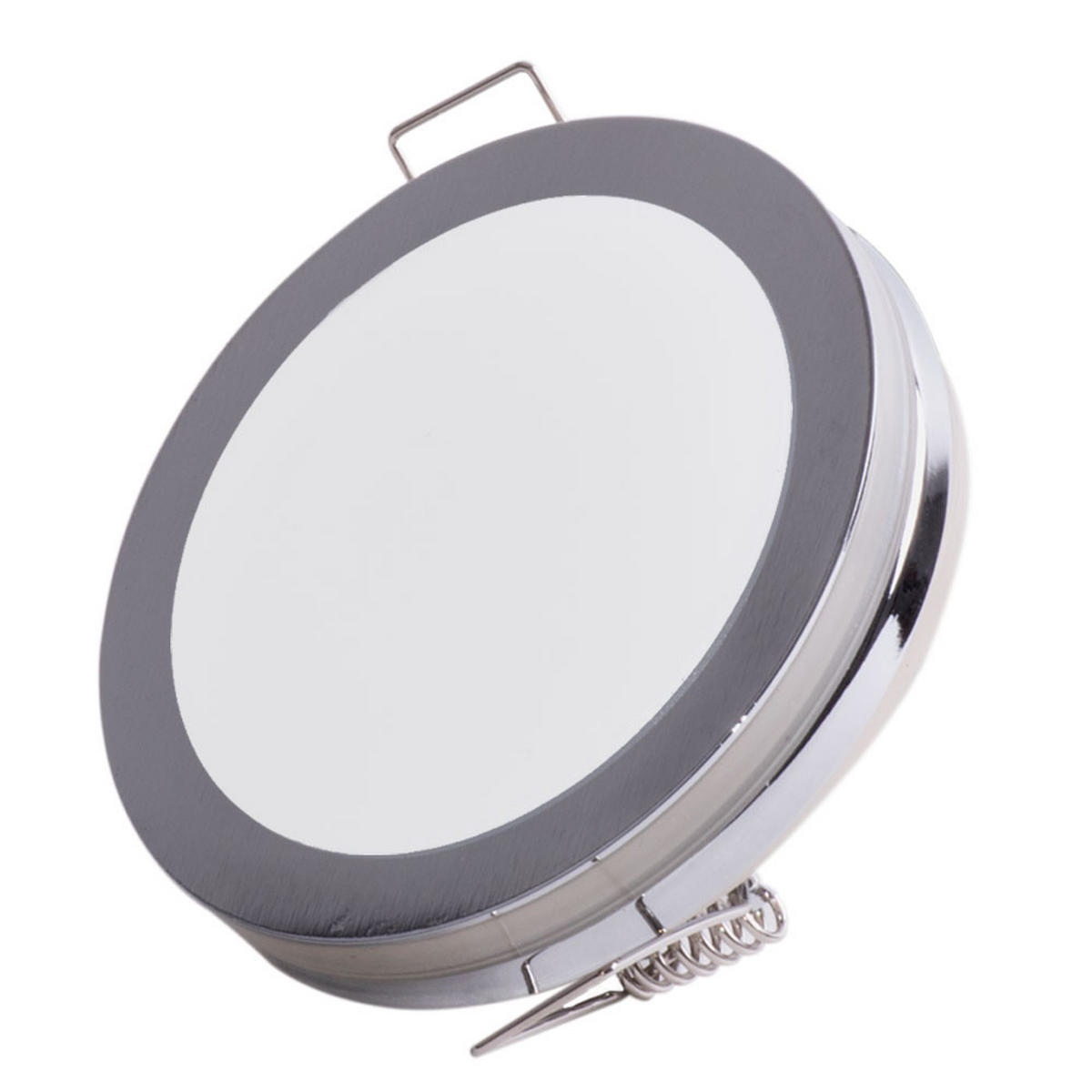 LED EINBAUSTRAHLER Weiß Chrom - Weiß, Metall (8.5/8.5/1.5cm)
