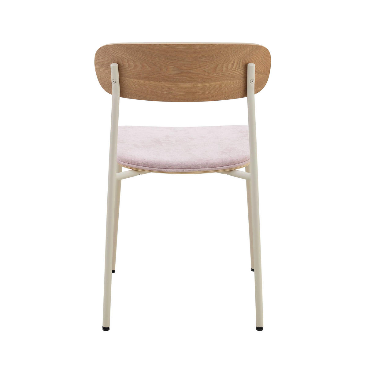 STUHL 2-tlg., Rosa - Pink, Holz (46/78/52cm) - Oviala