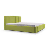 POLSTERBETT Bett 01 - 180x200 - Green - Grün, Holz/Textil (180/200cm) - Möblo