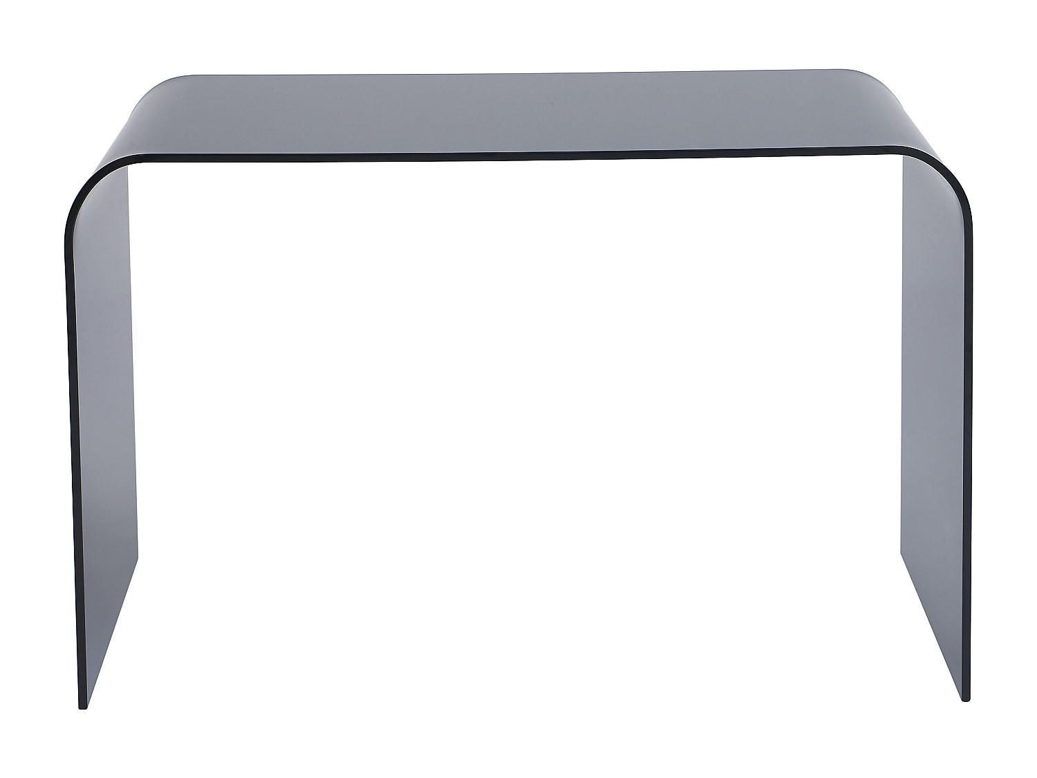 SCHREIBTISCH - 120 cm x 60 cm - glas - anthrazitgrau Kardemo - Anthrazit, Glas (120/60/75cm) - Vente-Unique