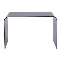 SCHREIBTISCH - 120 cm x 60 cm - glas - anthrazitgrau Kardemo - Anthrazit, Glas (120/60/75cm) - Vente-Unique