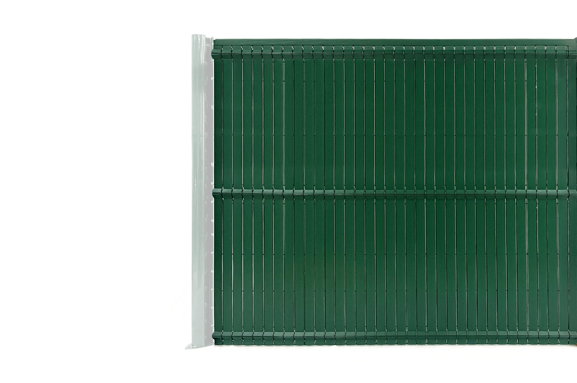PVC-SICHTSCHUTZLAMELLEN-STEIF-SET Cinto grün 2m H.170cm - Mit clips und Endprofil - Grün, Kunststoff (200/173cm) - Casanoov