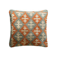 KELIM-KISSEN Mehrfarbig 65/65 cm Schurwolle - Multicolor, Textil (65/65cm) - Looma