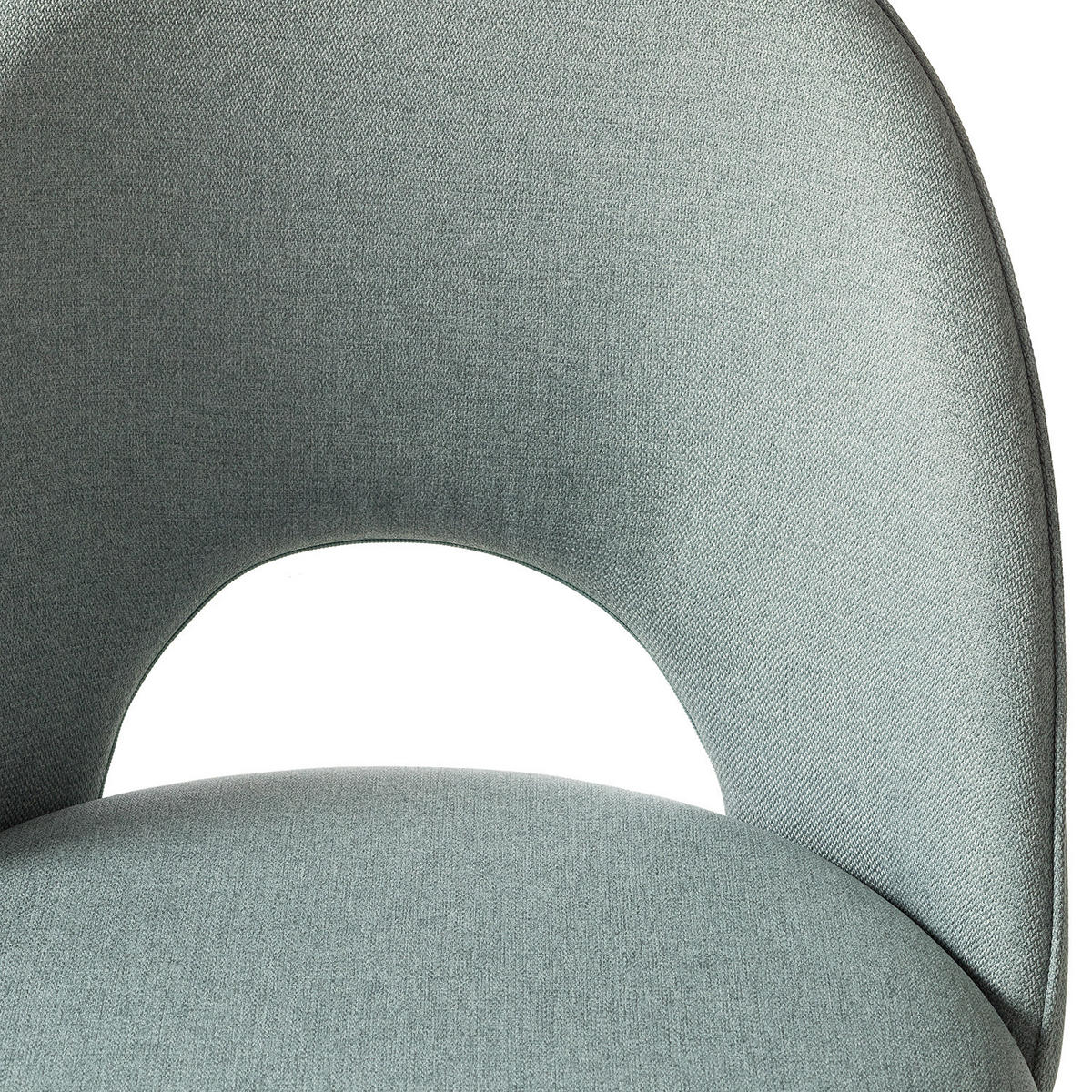 POLSTERSTUHL - Metall / Textil - Mintgrün/Grau, Textil/Metall (49/84/54cm) - home24