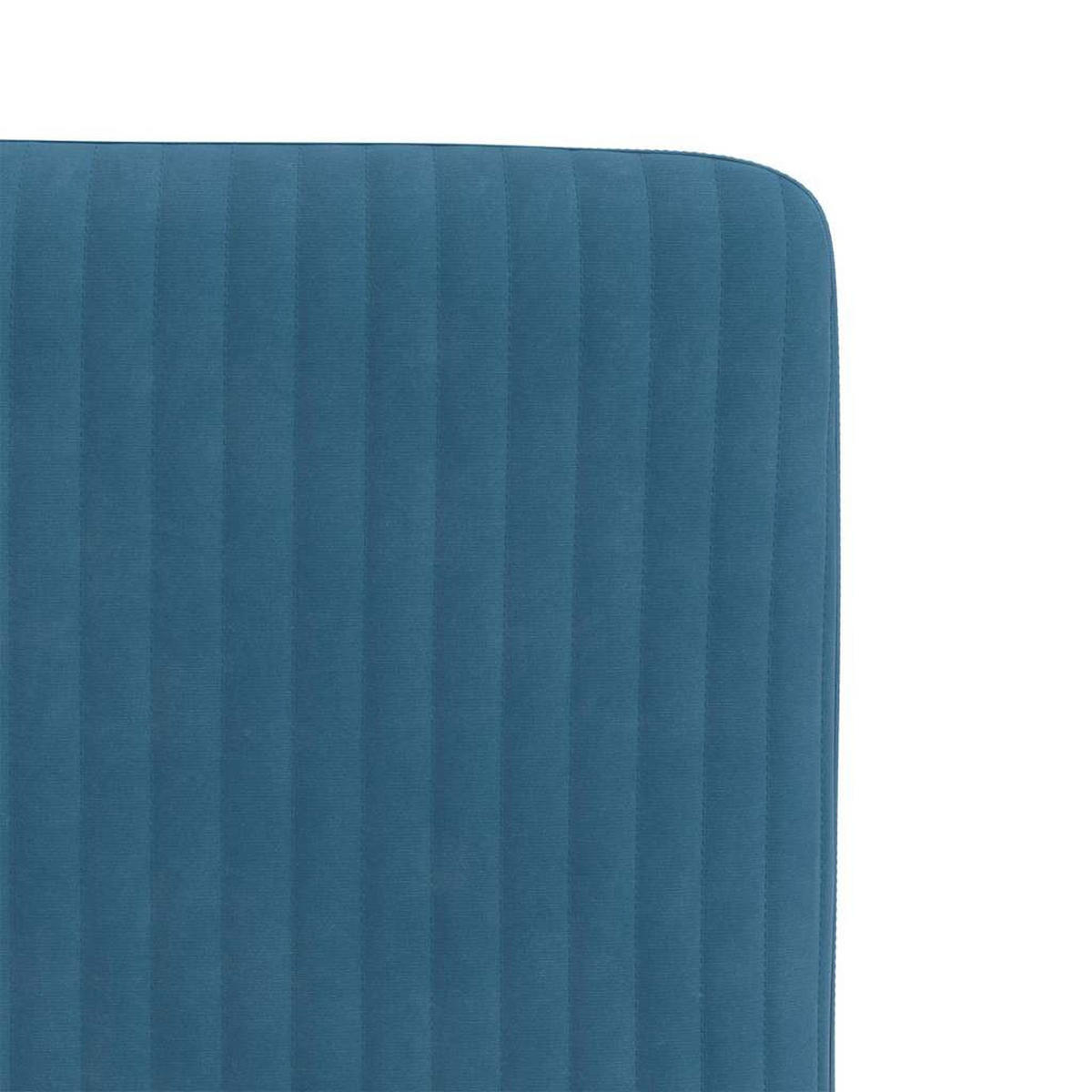 ESSZIMMERSTÜHLE 2 Stk. Blau Samt 45*54*83cm - Blau, Metall (45/83/54cm) - ZMH