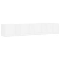 WANDREGAL mit 4 Fächern 100/18/18 cm aus Holzwerkstoff Weiß - Weiß, Holz (100/18/18cm) - vidaXL