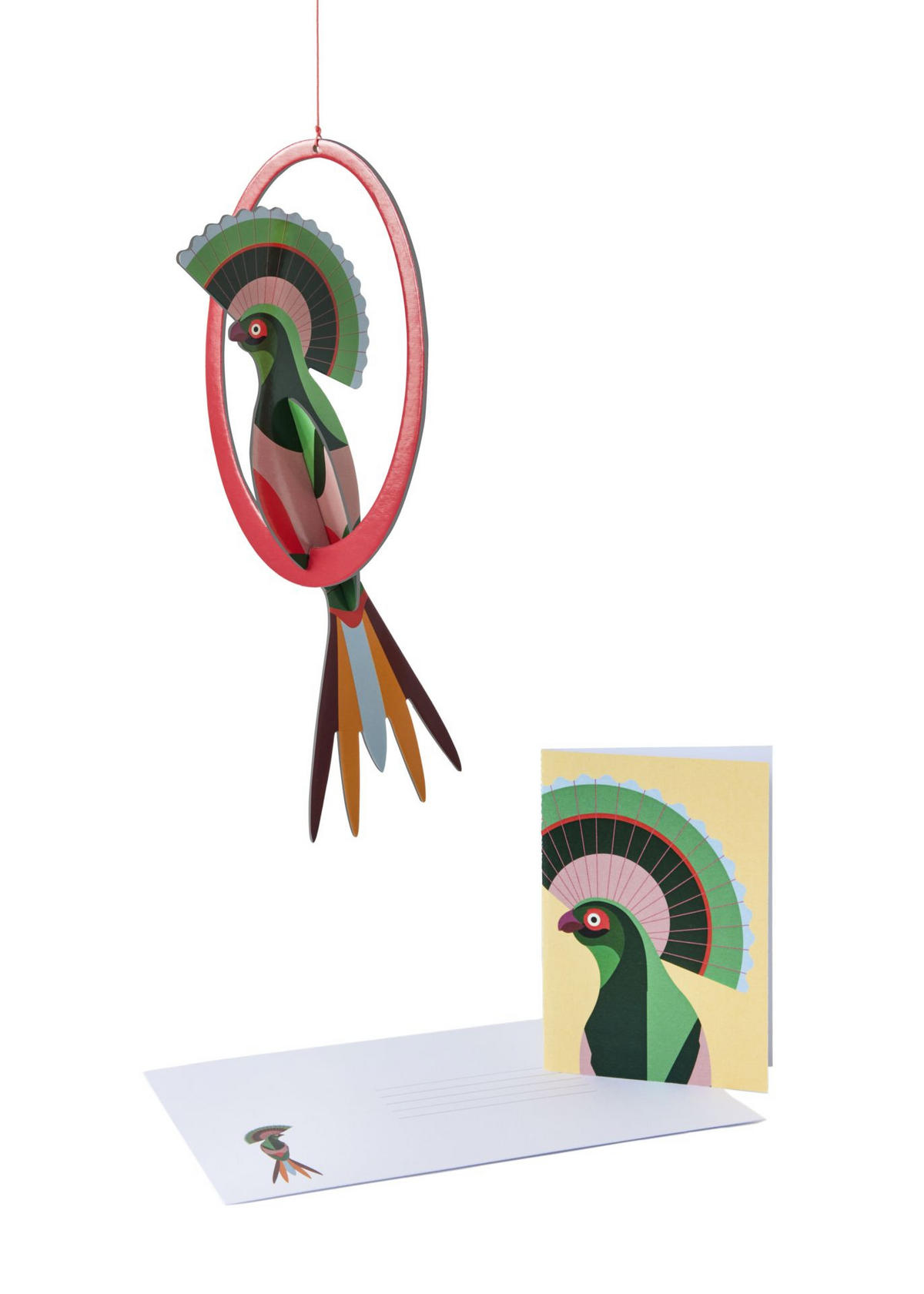 WANDSKULPTUR Bunt 10/2 cm - Multicolor, Wellpappe (10/2/14cm) - KUNSTLOFT