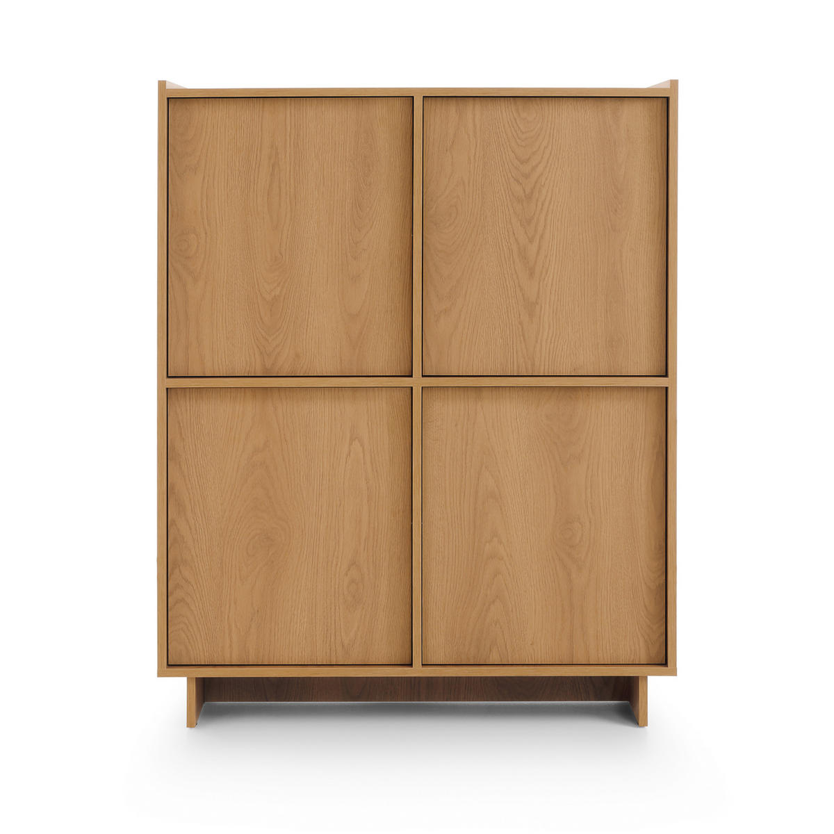 SIDEBOARD YARKER KOM3 Eiche - Eichefarben, Glas/Holzwerkstoff (98/124/39cm) - Komodee