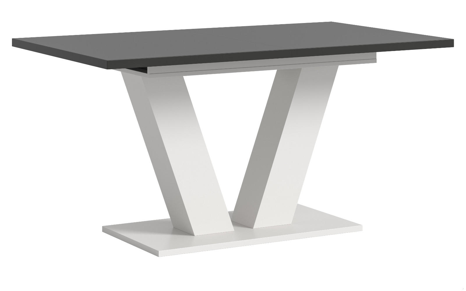 ESSTISCH weiß und grau, Küchentisch ausziehbar 150 - 190 cm - Weiß/Grau, Holzwerkstoff/Metall (150/90/76cm) - Inn.Furn