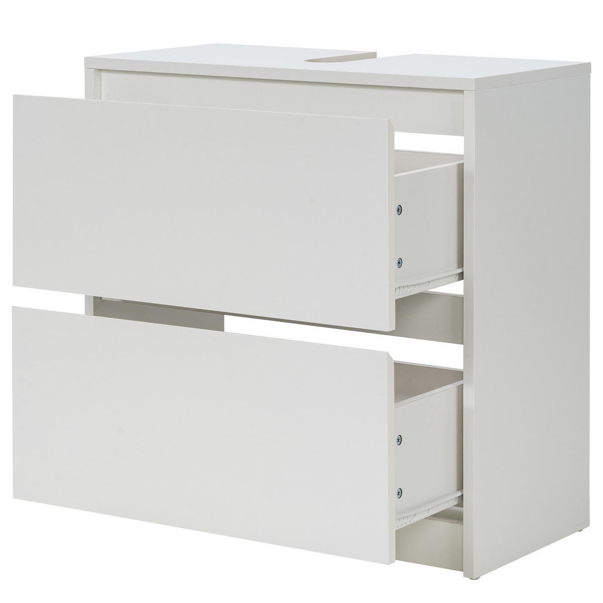 WASCHBECKENUNTERSCHRANK - Weiß - Weiß, Holzwerkstoff (60/62/30cm) - home24