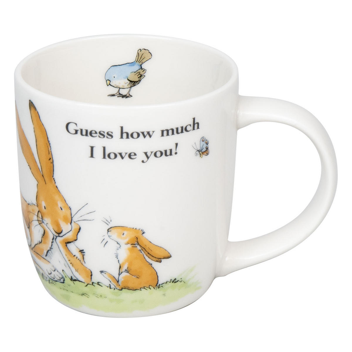 KINDERSET 3-tlg. Guess how much i, Teller, Tasse, Schale - Naturfarben, Keramik (19.1/19.1/2.4cm) - Könitz