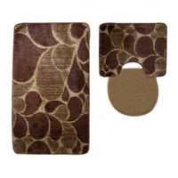 BADEMATTE Set 3 tlg BRAUN - Braun, Textil (60/100cm) - ROLFNERS