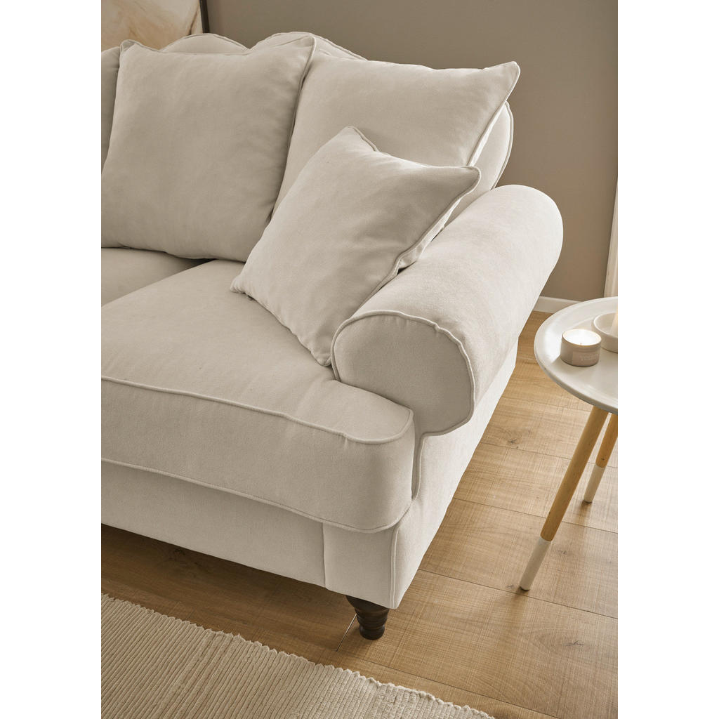 Thumbnail - Furn.Design Sofa, Beige, Textil, Nachbildung, 230x95x100 cm, Wohnzimmer, Sofas & Couches, Sofas, 3-Sitzer Sofas