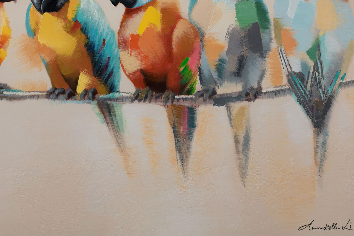 ACRYLBILD HANDGEMALT 120/90 cm - Multicolor, Holz/Textil (120/90cm) - KUNSTLOFT