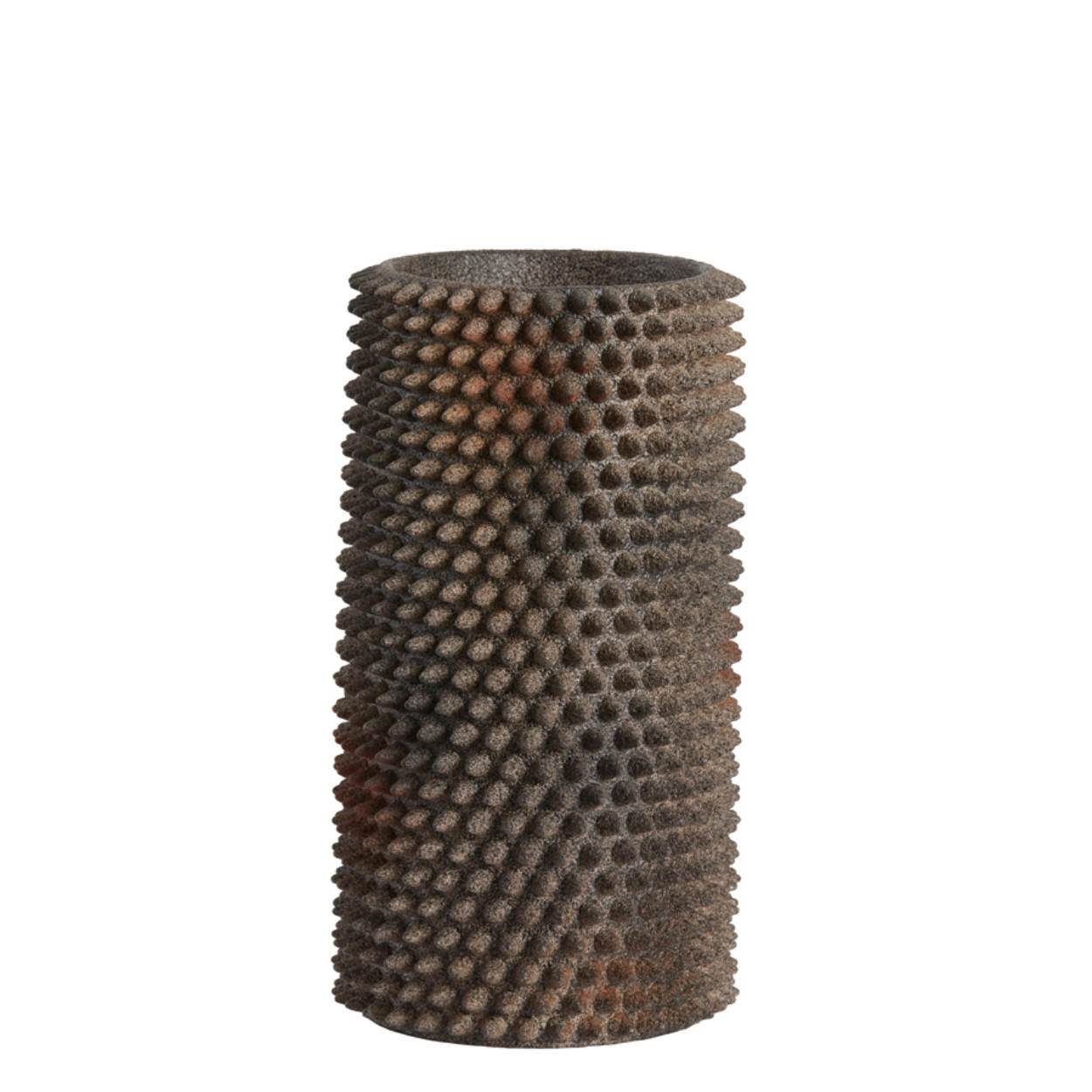 VASE Caldras - Braun - 22/22/40 cm - Braun, Kunststoff (40cm) - Light & Living