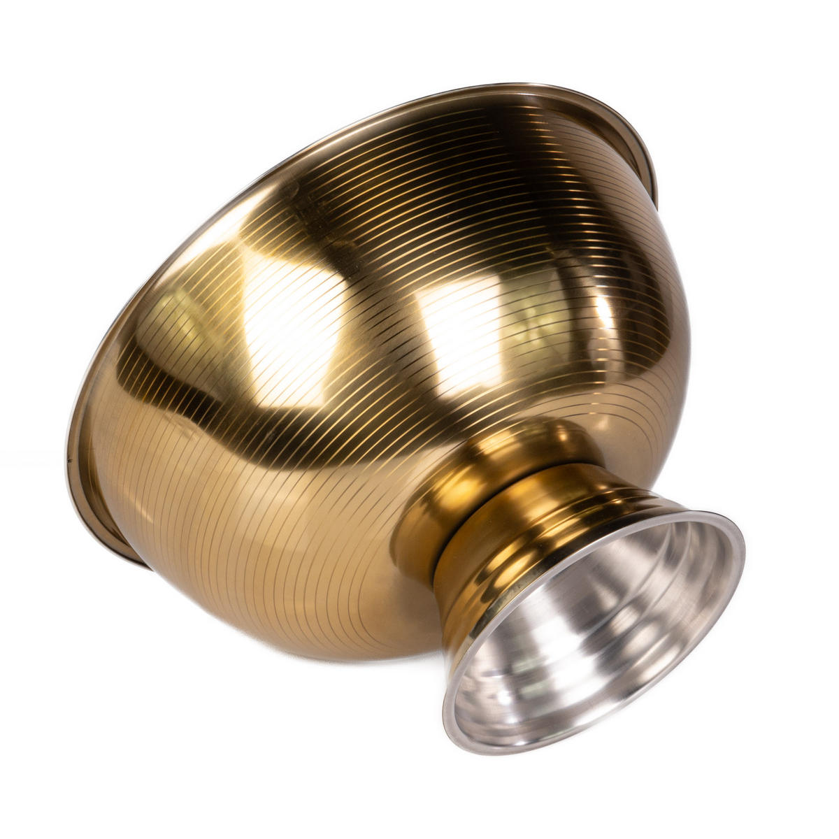 SCHALE aus Edelstahl 39,5/39,5/24 cm - Goldfarben, Metall (39.5/24cm) - Excellent Houseware
