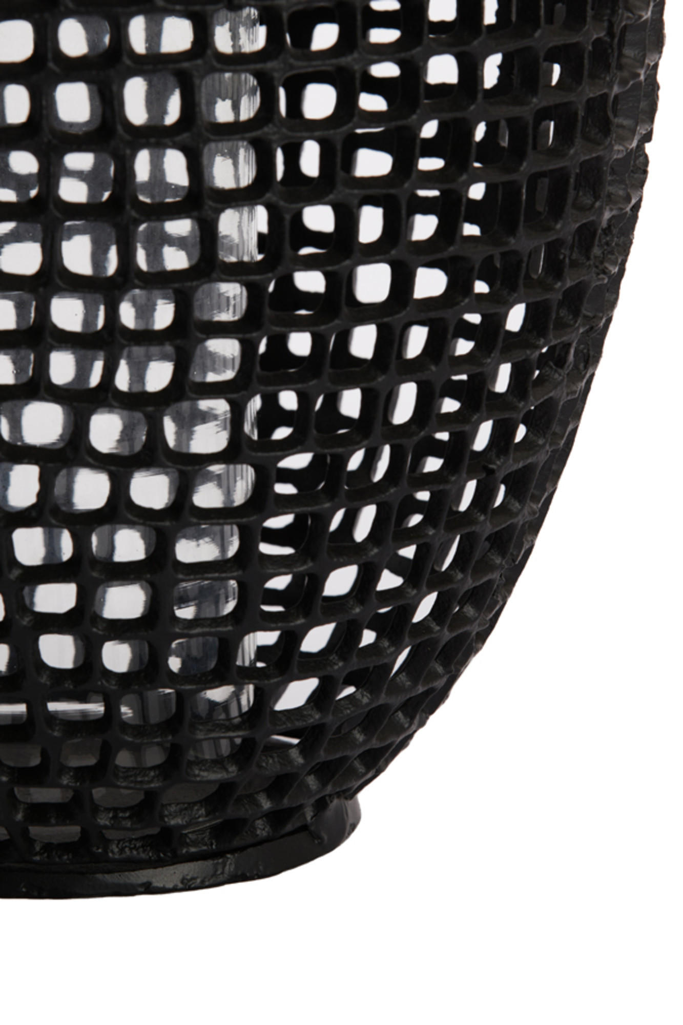 WINDLICHT Marcio Schwarz Ø25/39 cm - Schwarz, Metall (25/39/25cm) - Light & Living