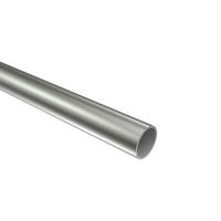 RUNDROHR 200 cm, 16 mm Ø Edelstahl-Optik - Edelstahlfarben, Metall (200cm) - INTERDECO