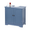 WASCHBECKENUNTERSCHRANK - Grau, Holzwerkstoff/Metall (60/60/30cm) - Relaxdays