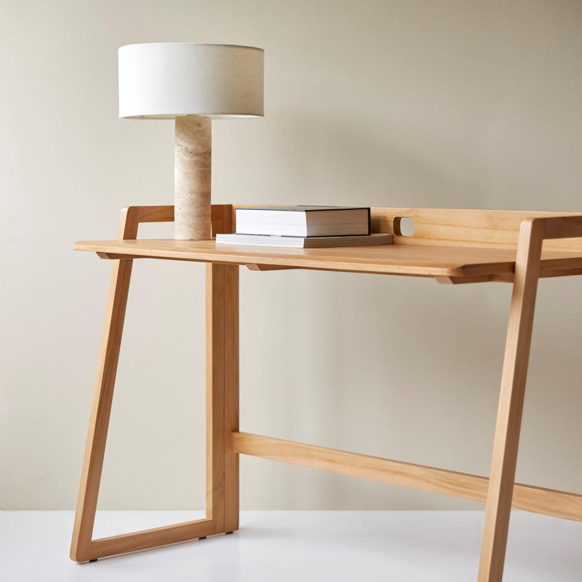 SCHREIBTISCH Philip Natur aus Teak - Naturfarben, Holz (53/120/82cm) - Tikamoon