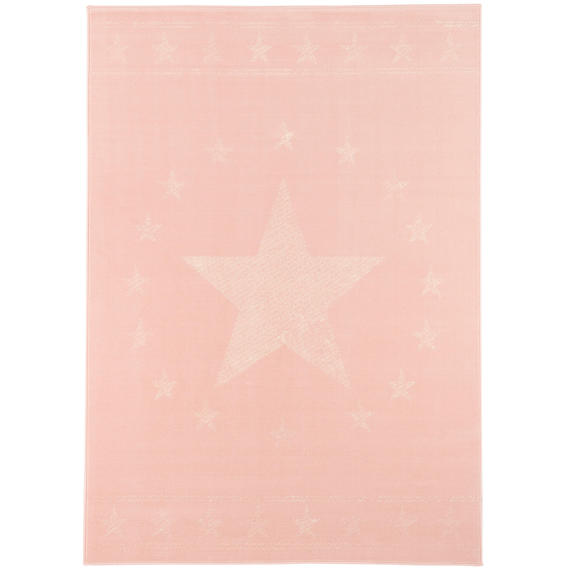 KINDER UND JUGEND TEPPICH TRENDLINE MODERN STARS - Rosa, Textil (140/200cm) - Pergamon