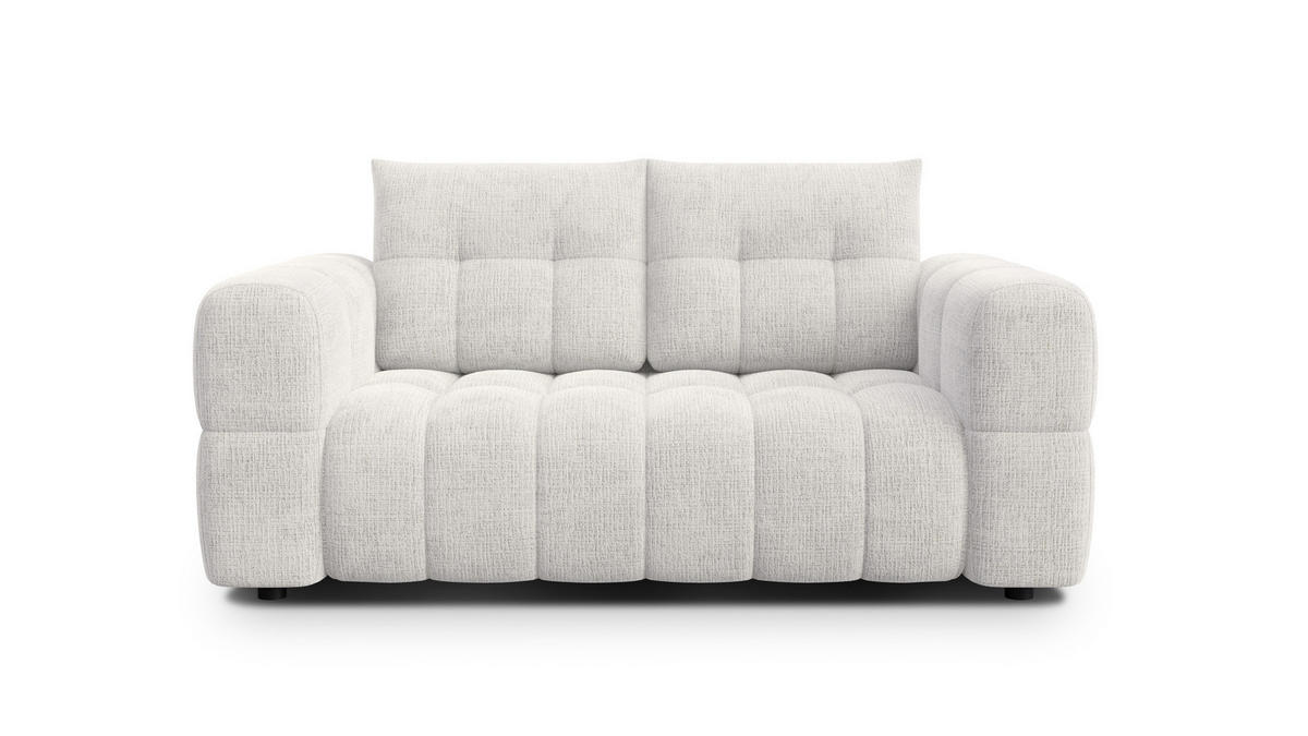 SOFA CLOUDI 2-Sitzer, creme - Creme/Schwarz, Holz/Textil (181/89/104cm) - Courtois Laville