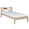 BETT N01 Sonoma Eiche 80/180 - Sonoma Eiche, Naturmaterialien/Holz (80/180cm) - N-Wood
