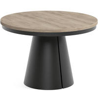 TISCH Schwarz ALMA Ausziehbar 120/196 cm - Eichefarben/Schwarz, Holzwerkstoff (2/120/76cm) - Sepro Meble