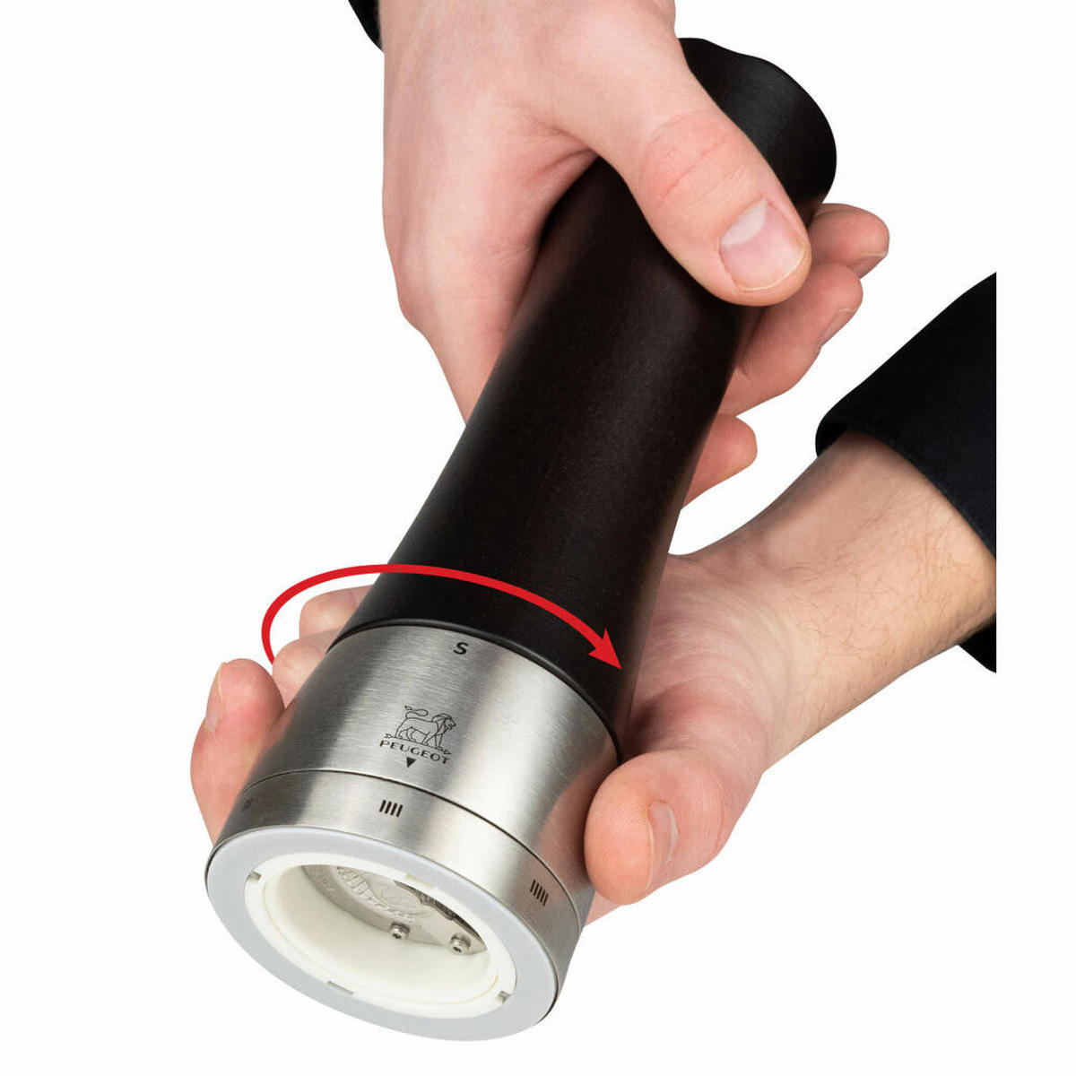 SALZMÜHLE Madras uSelect 21cm Buchenholz Schokolade Stahlmahlwerk - Braun, Holz (6.5/21/6.5cm) - PEUGEOT