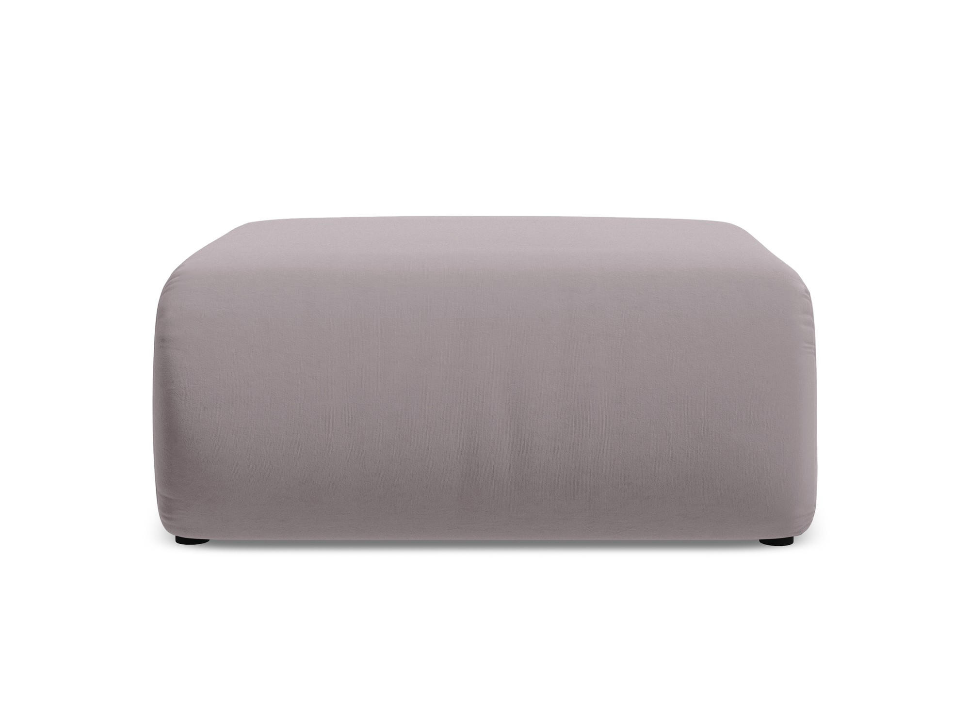POUF Samt Stoff Violett - Lila/Flieder, Kunststoff/Textil (94/40/89cm) - Makamii
