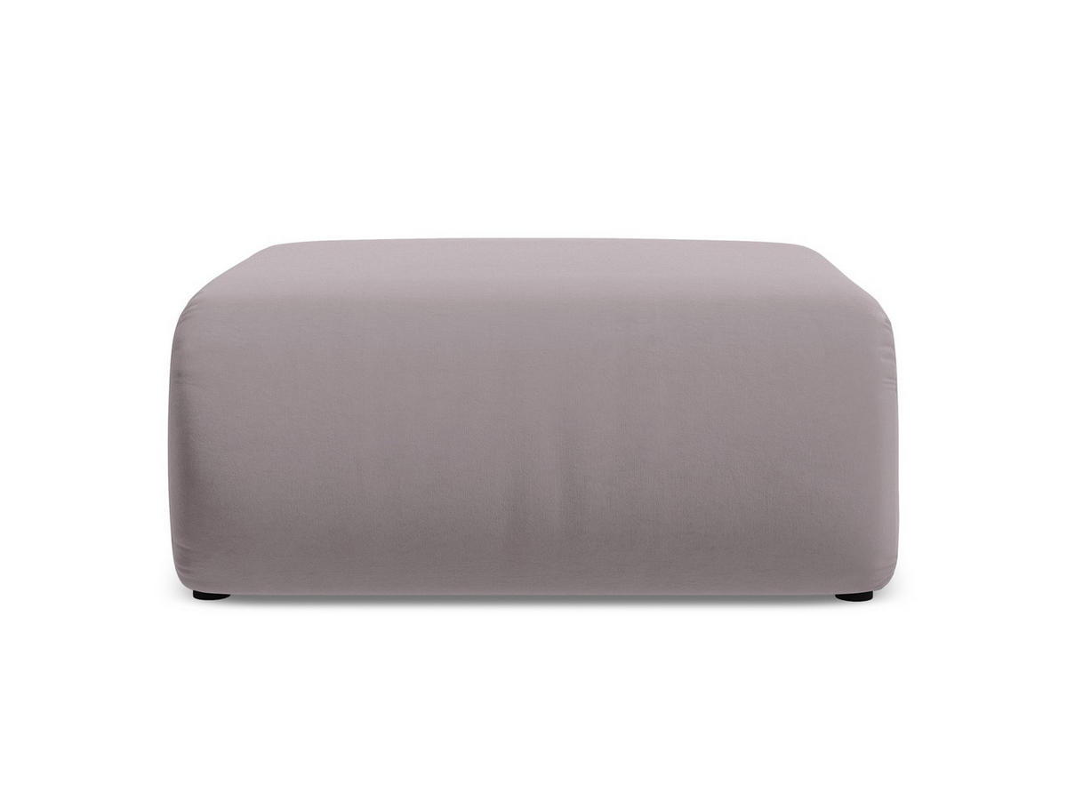 POUF Samt Stoff Violett - Lila/Flieder, Kunststoff/Textil (94/40/89cm) - Makamii