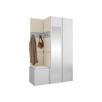 MOBILIER PENTRU HOL Orion XXVI - alb/bej, material plastic/compozit lemnos (116/186/46cm) - MIRJAN24