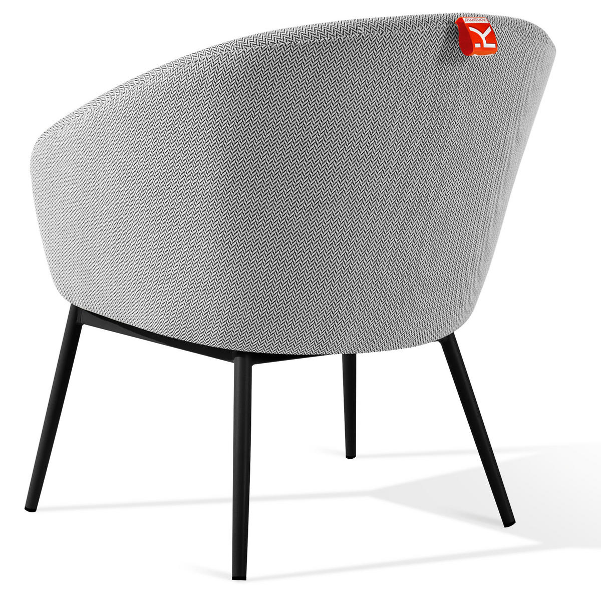 GARTENMÖBELSET SOLIS Gartenlounge-Set, weiß/schwarz - Weiß, Textil/Metall - KONSIMO®