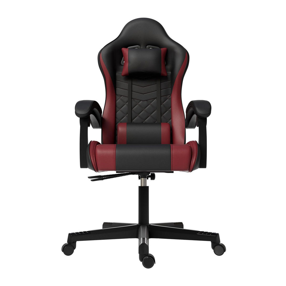 GAMINGSTUHL HyperSeat schwarz/bordeaux - Rot, Kunststoff (63/131/121cm) - Juskys
