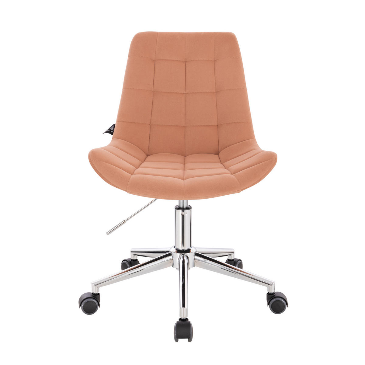 KINDERSCHREIBTISCHSTUHL MICKY Samtbezug Orange - Orange, Textil (51/87/59cm) - SVITA