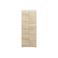 KLEIDERSCHRANK Avo Sonoma Eiche, Absetzung austauschbar 80 / 50 / 200cm - Braun/Sonoma Eiche, Holz/Holzwerkstoff (80/200/50cm) - Feldmann-Wohnen
