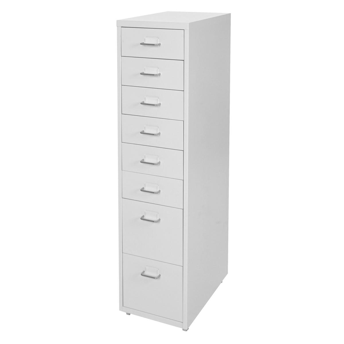 ROLLCONTAINER Weiß - Weiß, Metall (28/110/41cm) - MCW