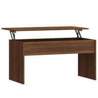 COUCHTISCH Braun Eichen-Optik 102x50,5x52,5 cm Holzwerkstoff - Braun, Holzwerkstoff (102/50.5/52.5cm) - furnicato