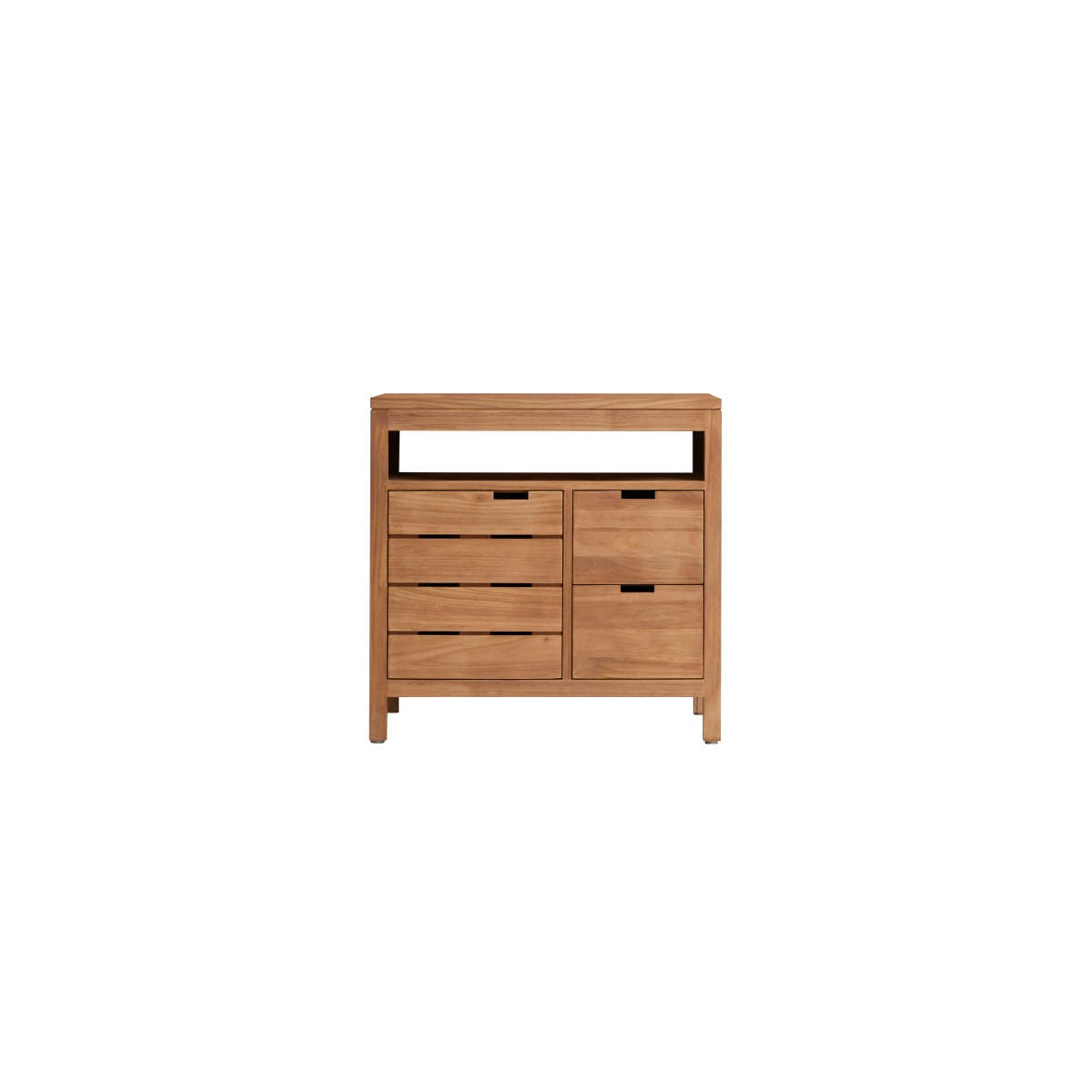 WASCHTISCHUNTERSCHRANK Serena Natur aus Teak - Naturfarben, Holz (80/78/45cm) - Tikamoon