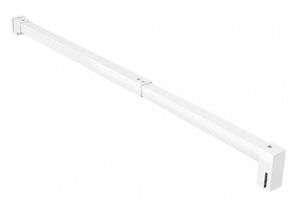 WALK-IN-DUSCHWAND 50 × 200 cm – ESG-Sicherheitsglas – Weiß - Weiß, Glas (10/50/200cm) -  Glaswerk Westfalen