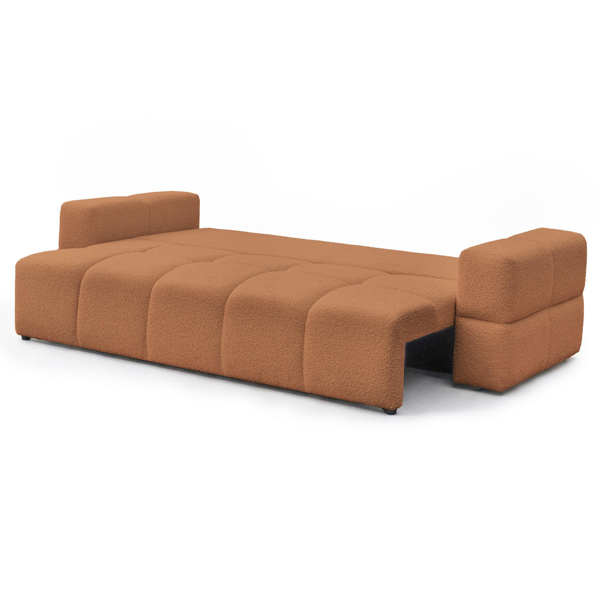 SCHLAFSOFA BUENO mit Bettkasten Orange - Orange, Holzwerkstoff/Kunststoff (245/85/93cm) - Idohome