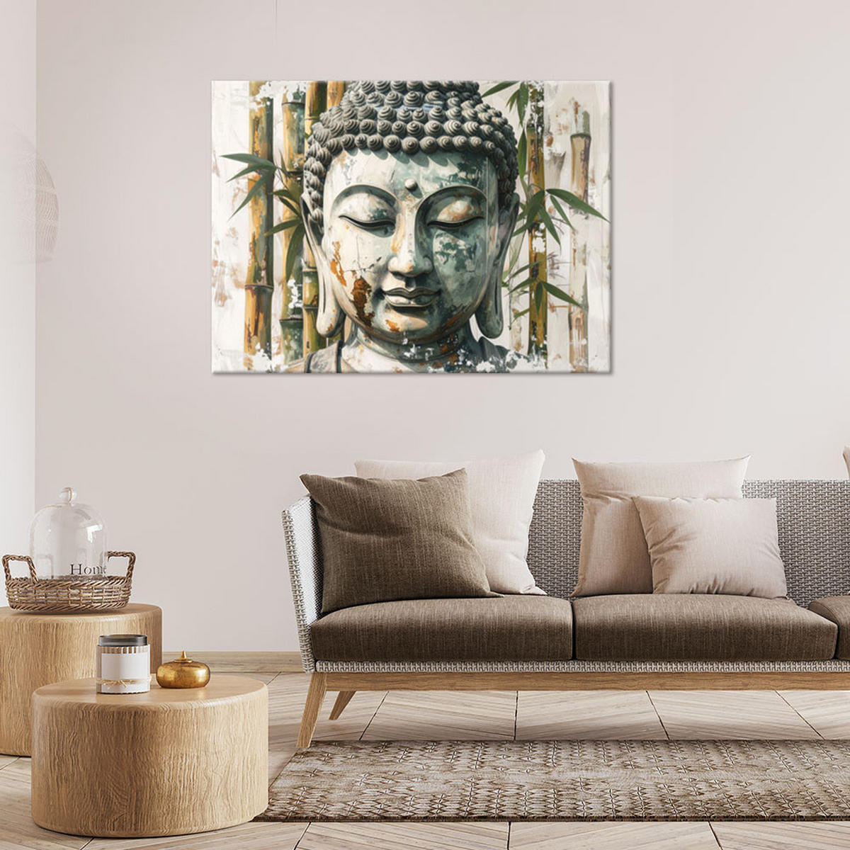 LEINWANDBILD Zen und Orientalisch 120x80cm - Beige, Textil (120/80cm) - Feeby