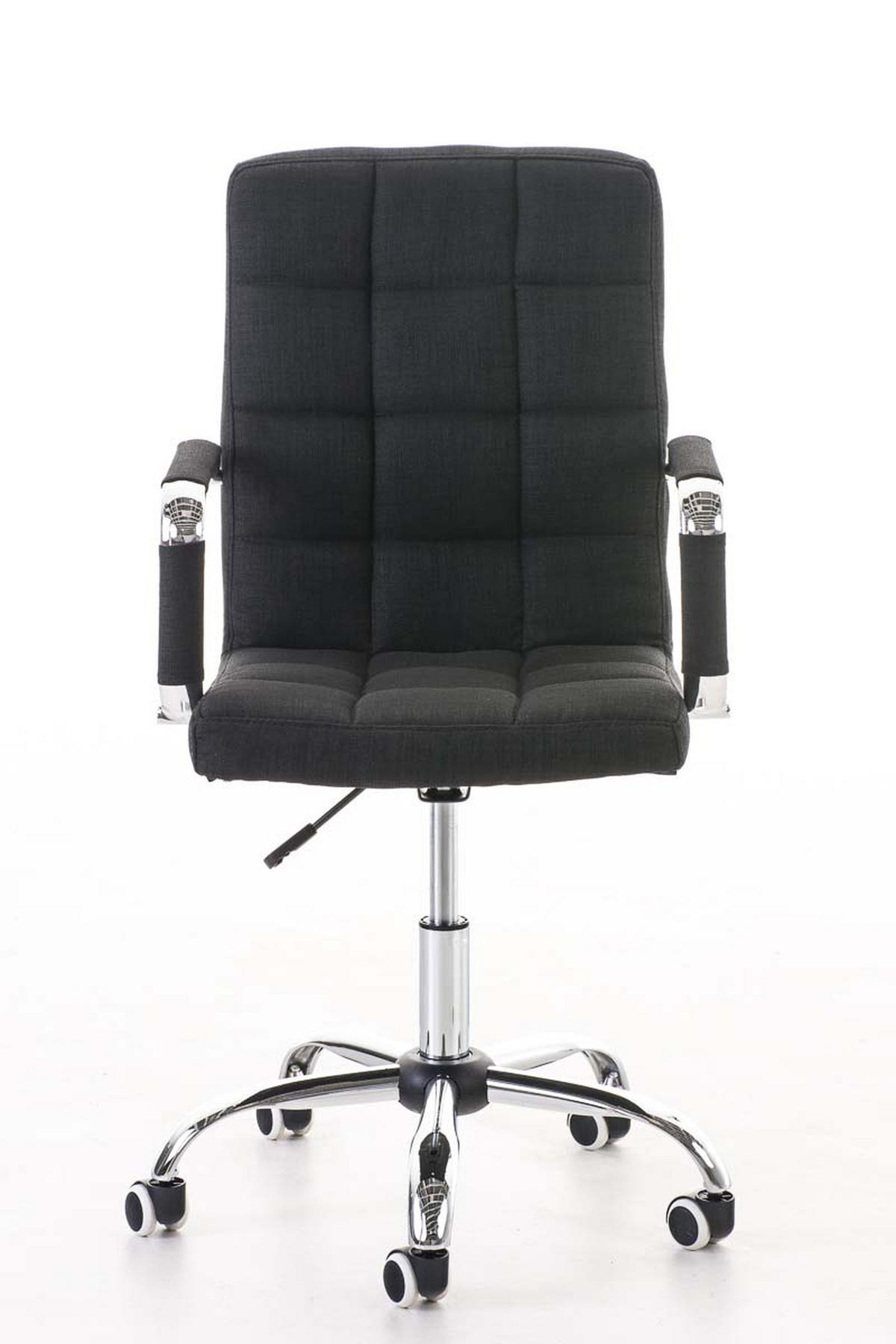 BÜROSTUHL Deal V2, Stoff Schwarz - Schwarz, Textil/Metall (56/104/62cm) - TPFLiving