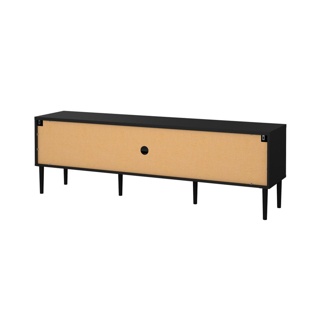 TV-MÖBEL, Media, Schwarz, Holzwerkstoff, 178 x 40 x 57 cm - Schwarz, Holzwerkstoff (178/57/40cm) - ebuy24