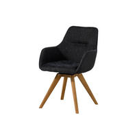 STUHL 100% Polyester 56 x 60 x 87 cm schwarz TACOMA #11 - Schwarz, Kunststoff (56/87/60cm) - Massivmoebel24