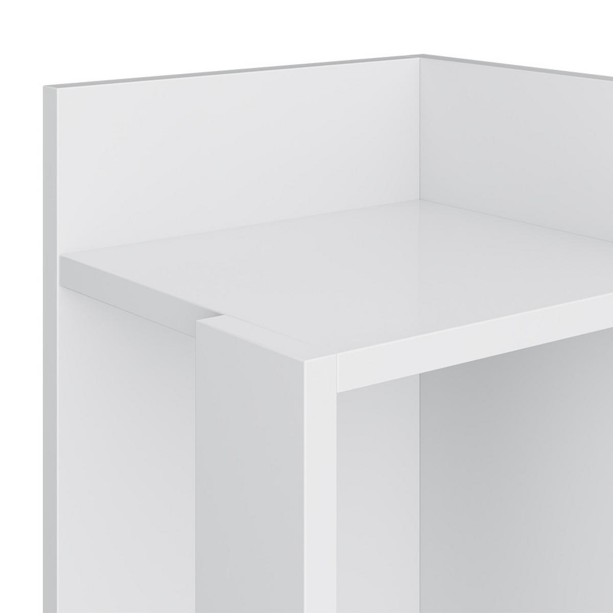 NACHTTISCH Lenar Weiß 27 x 60 cm 2er-Set - Weiß, Holzwerkstoff (27/60/25cm) - Vicco
