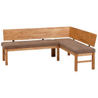 ECKBANK Danny 194 x 155 x 84 Massivholz Wildeiche geölt/Braun - Wildeiche/Braun, Holz (194/155cm) - 58aufmkessel