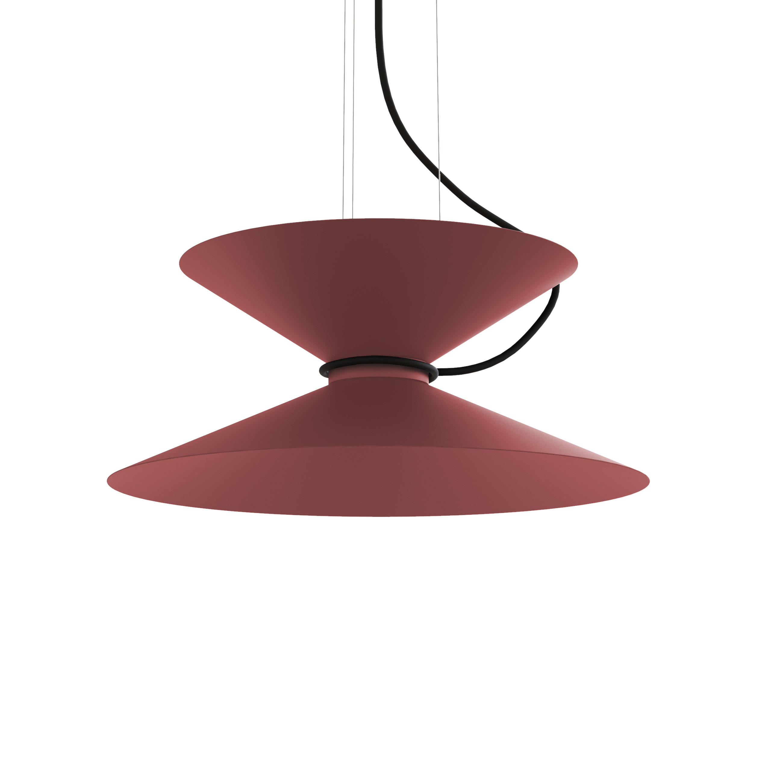 HÄNGELEUCHTE - Rot, Metall (40/40/20cm) - Lumicom