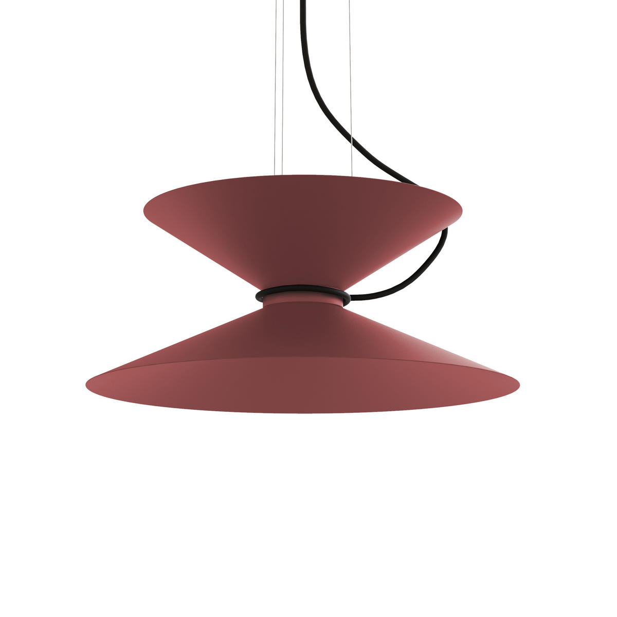 HÄNGELEUCHTE - Rot, Metall (40/40/20cm) - Lumicom