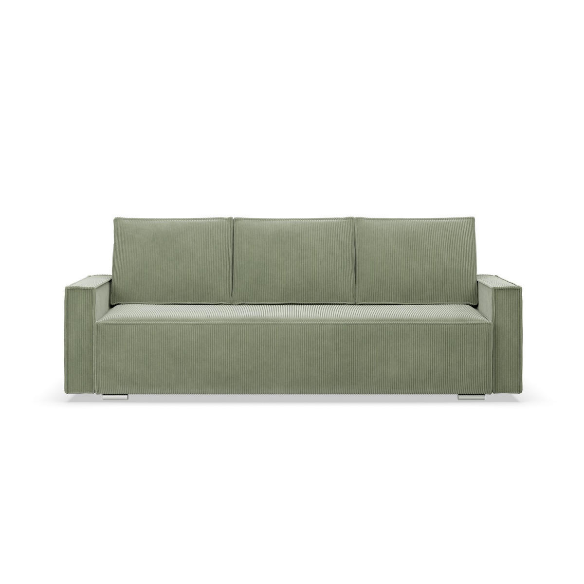 SOFA 3-SITZER MIT SCHLAFFUNKTION NOTO Grün - Grün, Textil (95/92/220cm) - Mebligo